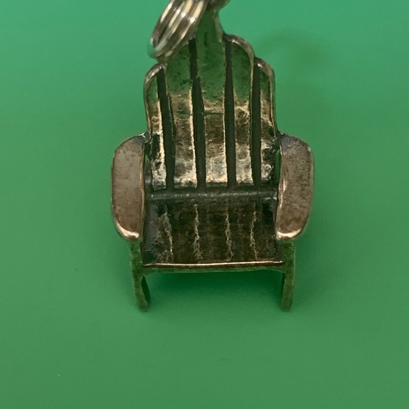 .925 Adirondack Chair Sterling Silver Jewelry Charm #beach #garden - Picture 1 of 6